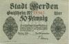 Werden (heute: Essen) - Stadt - 20.5.1917 - 50 Pfennig 