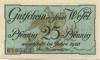Wesel - Stadt - 1920 - 30.9.1921 - 25 Pfennig 