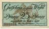 Wesel - Stadt - 1920 - 30.9.1921 - 25 Pfennig 