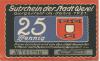Wesel - Stadt - 1921 - 25 Pfennig 