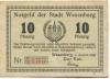 Wesenberg - Stadt - 1.8.1920 - 10 Pfennig 