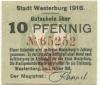 Westerburg - Stadt - 1.10.1918 - 10 Pfennig 