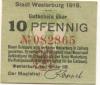 Westerburg - Stadt - 1.10.1918 - 10 Pfennig 