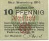 Westerburg - Stadt - 1.10.1918 - 10 Pfennig 