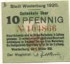 Westerburg - Stadt - 1.10.1920 - 10 Pfennig 