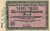 Wetter - Stadt - 27.8.1923 - 100000 Mark 