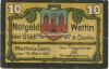 Wettin - Stadt - 15.3.1921 - 10 Pfennig 