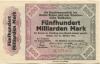 Wetzlar - Kreis - 26.10.1923 - 500 Milliarden Mark 