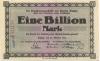 Wetzlar - Kreis - 26.10.1923 - 1 Billion Mark 