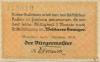Wetzlar - Stadt - 1.10.1923 - 1/2 Mark 