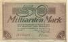 Wetzlar - Stadt - 25.10.1923 - 50 Milliarden Mark 