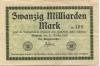 Wiesloch - Stadt - 27.10.1923 - 20 Milliarden Mark 