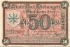 Wildungen (Bad) - Stadt - 18.10.1918 - 50 Pfennig 