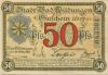 Wildungen (Bad) - Stadt - 16.3.1921 - 50 Pfennig 