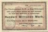 Wildungen (Bad) - Stadt - 12.10.1923  - 100 Millionen Mark 