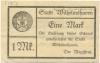 Wilhelmshaven - Stadt - - 1.2.1919 - 1 Mark 
