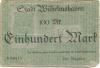 Wilhelmshaven - Stadt - - 1.2.1919 - 100 Mark 