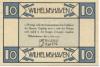 Wilhelmshaven - Stadt - 10.6.1920 - 10 Pfennig 
