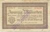 Wilsdruff - Stadt - 27.10.1923 - 20 Milliarden Mark 