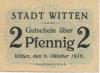 Witten - Stadt - 8.10.1918 - 2 Pfennig 