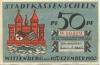 Wittenberg - Stadt - 10.12.1920 - 31.12.1920 - 50 Pfennig 