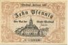 Woldegk - Stadt - Februar 1921 - 10 Pfennig 
