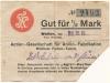 Wolfen (heute: Bitterfeld) - AG für Anilin-Fabrikation, Wolfener Farbenfabrik - 22.12.1916 - 1/2 Mark 