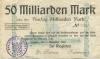 Wolgast - Stadt - 1.11.1923 - 50 Milliarden Mark 