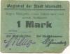 Wormditt (heute: PL-Ometa)  - Stadt - -- - 1 Mark 