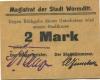 Wormditt (heute: PL-Ometa)  - Stadt - -- - 2 Mark 