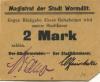 Wormditt (heute: PL-Ometa)  - Stadt - -- - 2 Mark 