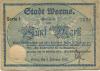 Worms - Stadt - 15.10.1918 - 1.2.1919  - 5 Mark 