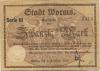 Worms - Stadt - 15.10.1918 - 1.2.1919 - 20 Mark 