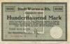 Worms - Stadt - 26.6.1923 - 100000 Mark 