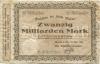 Worms - Stadt - 15.10.1923 - 1.4.1924 - 20 Milliarden Mark 