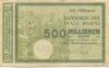 Worms - Stadt - 16.10.1923 - 500 Millionen Mark 