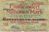 Worms - Heyl, Cornelius, Lederwerke - - 31.12.1923 - 500 Millionen Mark 