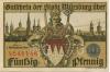 Würzburg - Stadt - - 1.1.1920 - 50 Pfennig 