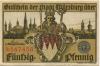 Würzburg - Stadt - - 1.1.1920 - 50 Pfennig 