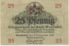 Wunsiedel - Stadt - 11.11.1918 - 25 Pfennig 