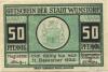 Wunstorf - Stadt - - 31.12.1922 - 50 Pfennig 