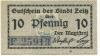 Zeitz - Stadt - -- - 10 Pfennig 