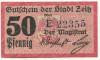 Zeitz - Stadt - -- - 50 Pfennig 