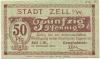 Zell - Stadt - Dezember 1918 - 50 Pfennig 
