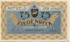 Ziegenrück - Stadt - 1.9.1921 - 75 Pfennig 