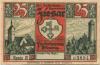 Ziesar - Städtische Sparkasse - -- - 25 Pfennig 
