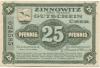 Zinnowitz - Stadt - 1.6.1921 - 25 Pfennig 