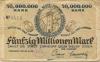 Zirndorf-  Stadt - 20.9.1923 - 50 Millionen Mark 