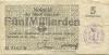 Zirndorf-  Stadt - 25.10.1923 - 5 Milliarden Mark 