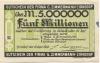 Zirndorf-  Zimmermann, G., Spiegelfabrik - 14.9.1923 - 5 Millionen Mark 